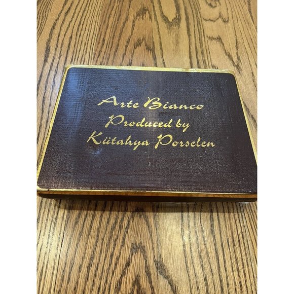 Kutahya Porselen Arte Bianco Expresso Coffee / Tea Set. Plates And Mug Cups. - Picture 11 of 13